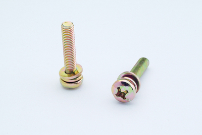 十字槽盘头螺钉、弹簧垫圈和平垫圈组合件 